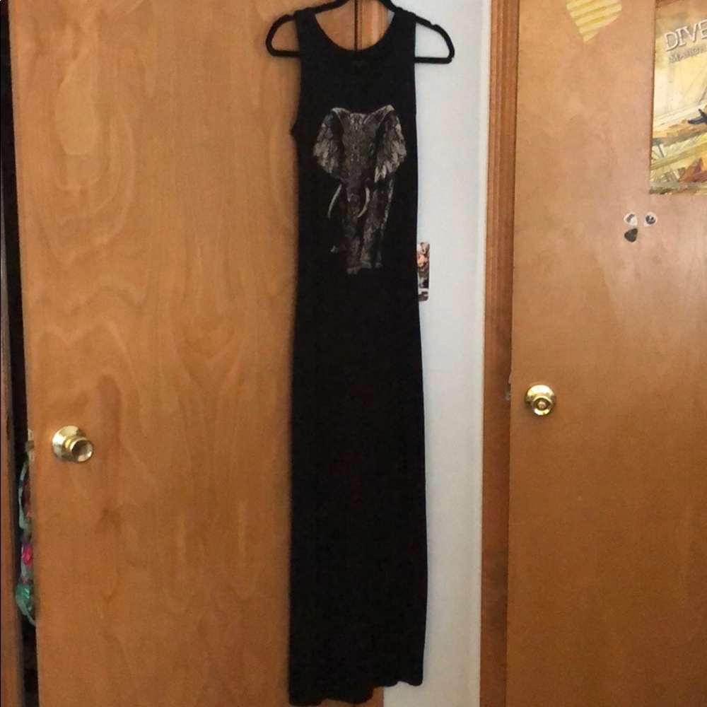 Long Rebel Sugar Elephant Dress - Size Small